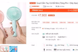 Quạt mini cầm tay giá 8.000 đồng có chất lượng? 