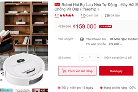 Robot hút bụi lau nhà giá 159.000 đồng: Mua bực vào người