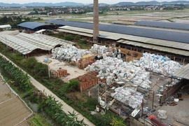 “Hô biến” đất nhà máy gạch thành nơi tập kết phế liệu