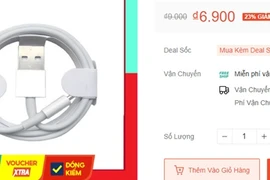 Cáp sạc điện thoại giá chưa đến 7.000 đồng: Nguy hiểm tiềm ẩn
