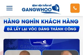 Bệnh viện thẩm mỹ GangWhoo quảng cáo hút mỡ bụng 'chảy như nước máy'