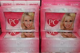 Kem dưỡng trắng da PC Whitening Cream bị thu hồi 