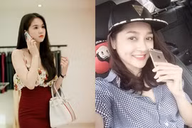 Những mỹ nhân Việt khoái dùng điện thoại iPhone 