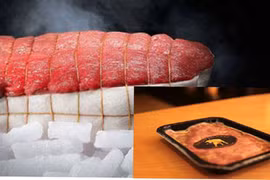 Thịt bò đông lạnh 112 triệu/miếng vẫn đắt như tôm tươi