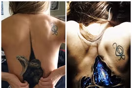 Mãn nhãn những bức tranh 3D sống động trên lưng thiếu nữ