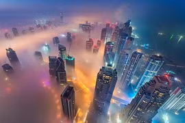 Ngỡ ngàng Dubai lộng lẫy, lấp lánh nhìn từ trên cao