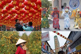 Không khí Tết Nguyên đán tràn ngập châu Á