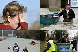 Khốn khổ cảnh chạy lụt của dân Anh