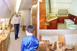 Đột nhập chuyên cơ của Putin, hoa mắt vì... vàng