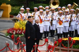 Tổng Bí thư, Chủ tịch nước Nguyễn Phú Trọng hội đàm với Chủ tịch Kim Jong-un