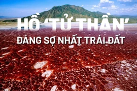 Hồ tử thần đáng sợ khiến mọi sinh vật rớt xuống 'hóa đá' bí ẩn