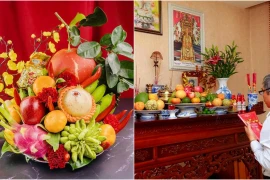 Đặt mâm ngũ quả vị trí nào trên bàn thờ Tết để có lộc?
