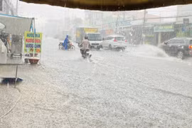 Đón trận mưa "vàng", nhiều tuyến đường ở TP HCM ngập úng