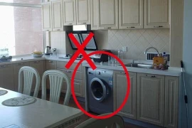 Vị trí tuyệt đối không được đặt máy giặt tránh phạm phong thủy