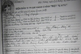 Trần tình của cán bộ TTGT “phù phép” biên bản vi phạm