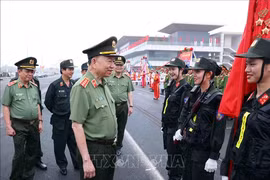 Bộ trưởng Công an kiểm tra công tác kỷ niệm 50 năm lực lượng CSCĐ