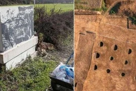 Mở mộ cổ thấy cục pin, cảnh sát lập tức có mặt