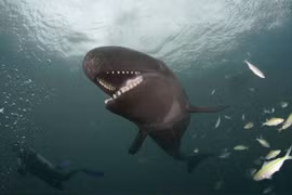 Kinh hãi 'thủy quái' sát thủ khổng lồ biết cười như người