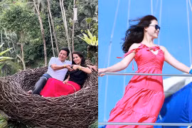  Bạn gái Á hậu khoe sắc 'phơi phới' khi đi du lịch cùng NS Chí Trung ở Bali