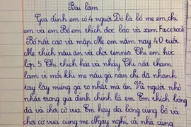 Học sinh lớp 2 “bóc phốt” cả gia đình khiến dân mạng bật cười