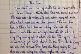 Học sinh lớp 2 “bóc phốt” cả gia đình khiến dân mạng bật cười