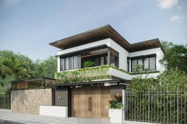 Biệt thự japandi 2 tầng ngập ánh sáng và gió nhờ 4 mặt tiếp xúc thiên nhiên