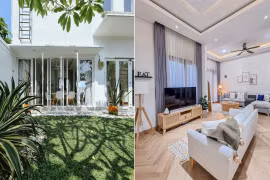 Nhà phố với điểm nhấn sân vườn xanh mướt