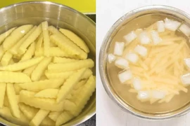 Làm cách này, khoai tây chiên vàng rộm, để lâu vẫn giòn tan