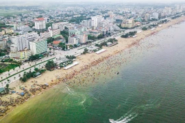 TP Sầm Sơn từ trên cao. Ảnh: Internet.