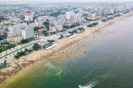 TP Sầm Sơn từ trên cao. Ảnh: Internet.