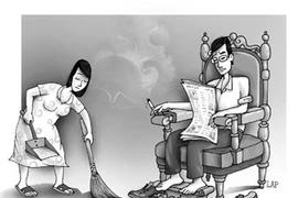 Vợ “ăn” tát chỉ vì quên bật nước tắm 