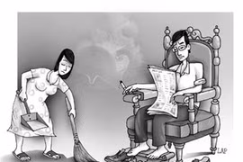 Vợ “ăn” tát chỉ vì quên bật nước tắm 