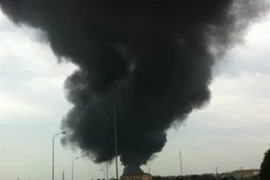 Cháy lớn tại khu công nghiệp ở Bắc Ninh 