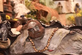 Ngắm tượng Bồ Đề Đạt Ma đặc biệt bằng... đất sét