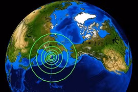 Động đất cực mạnh ở vùng Viễn Đông Nga