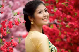 Sao Việt diện áo dài chào Xuân mới 