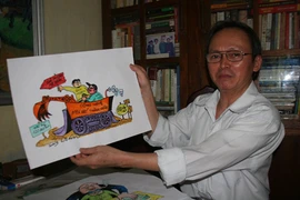 Tranh biếm họa của “dũng sĩ diệt Mỹ“