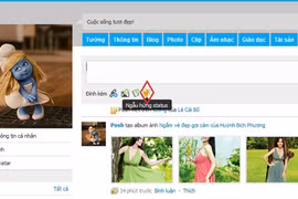 Cách hiển thị dòng trạng thái khi thoát YM