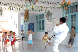 Trẻ dưới 5 tuổi không nên tập võ