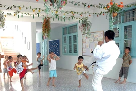 Trẻ dưới 5 tuổi không nên tập võ