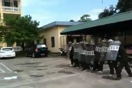 Clip CSCĐ diễn tập chống bạo động