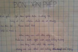 “Thầy cô” hồi đáp đơn xin nghỉ học bằng thơ