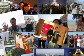 Du học sinh Việt chúc Tết kiểu “xì tin“