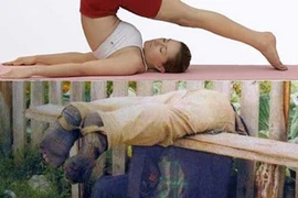 Người say “tập yoga“