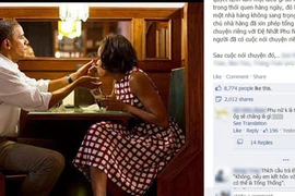 Vợ chồng Tổng thống Mỹ Obama làm “nóng” Facebook Việt
