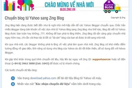 Hướng dẫn cách chuyển dữ liệu từ Yahoo Blog