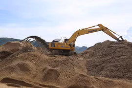 Phát hiện hơn 600m3 cát không có giấy tờ hợp pháp