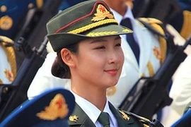 Người mẫu có trong đội hình duyệt binh 3/9 của Trung Quốc