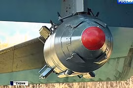 Hết kiên nhẫn với phiến quân, Nga ném siêu bom KAB-1500 xuống Syria