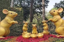 Ngắm đàn chuột “linh vật” đáng yêu ở Hội Hoa Xuân Sài Gòn